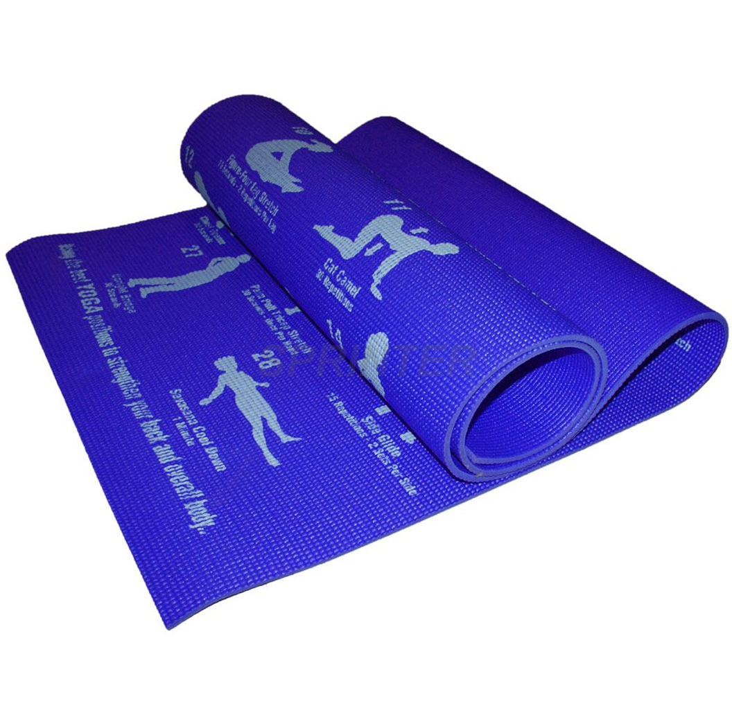 Коврик для йоги синий RW-6-С
