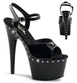 Босоножки Pleaser со стразами ADO709LS/B/M Босоножки Pleaser со стразами ADO709LS/B/M