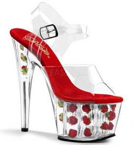 Босоножки Pleaser прозрачные ADO708FL/C/R Босоножки Pleaser прозрачные ADO708FL/C/R