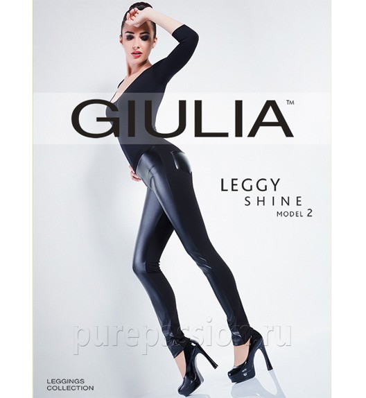 Леггинсы черные LEGGY SHINE 02 Giulia Леггинсы черные LEGGY SHINE 02 Giulia