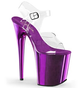 Стрипы тройки Pleaser сиреневые FLAM808/C/PPCH