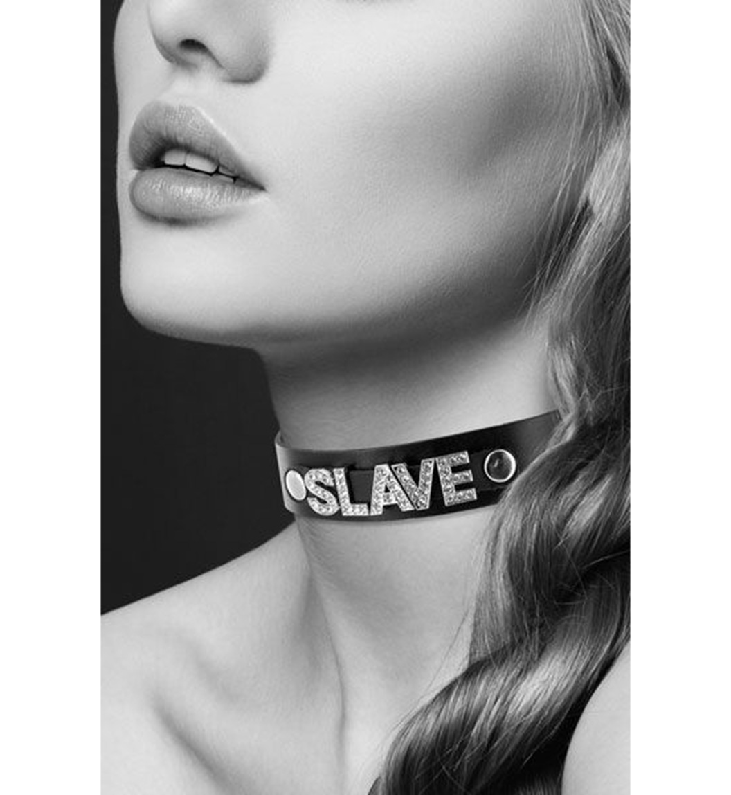 Чокер черный "SLAVE" Bijoux