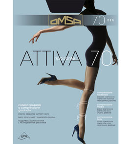 Колготки черные ATTIVA 70 Omsa Колготки черные ATTIVA 70 Omsa