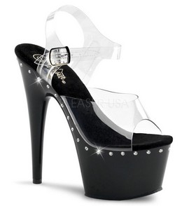 Босоножки Pleaser со стразами ADO708LS/C/B Босоножки Pleaser со стразами ADO708LS/C/B
