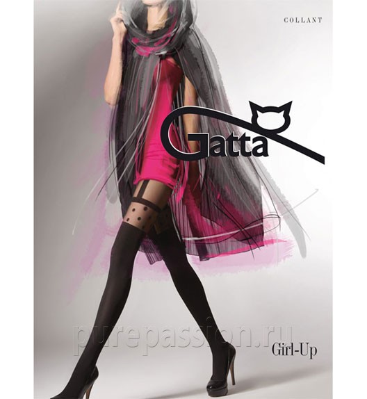 Колготки черные GIRL UP 12 Gatta Колготки черные GIRL UP 12 Gatta