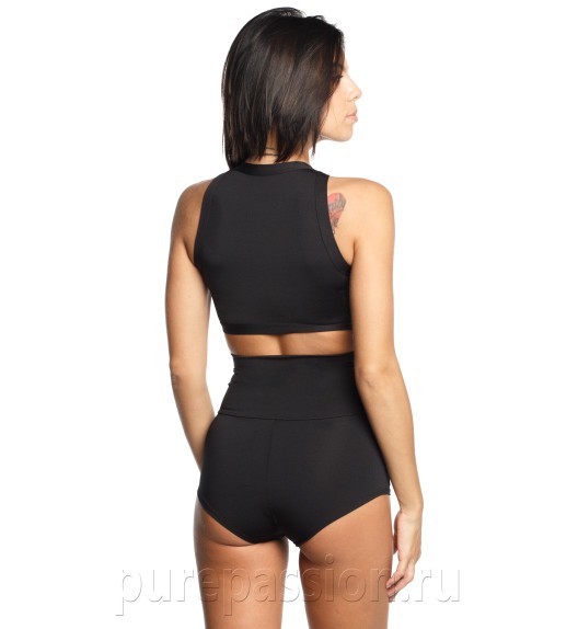 Топ черный High Neck Pole Fit Топ черный High Neck Pole Fit