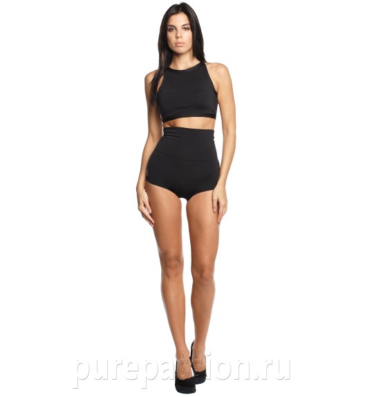 Топ черный High Neck Pole Fit Топ черный High Neck Pole Fit