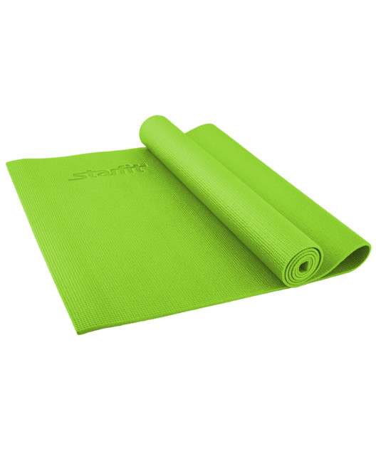 Коврик для йоги FM-101, PVC, 173x61x0,8 см, зеленый Коврик для йоги FM-101, PVC, 173x61x0,8 см, зеленый