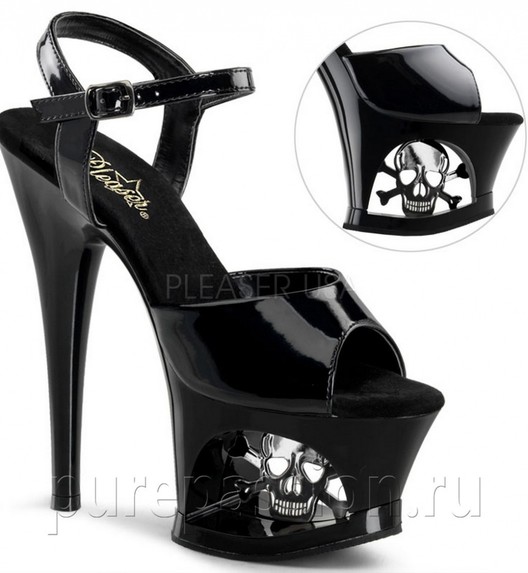 Стрипы Pleaser черные MOON709SK/B/M Стрипы Pleaser черные MOON709SK/B/M