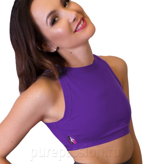 Топ фиолетовый High Neck Pole Fit Топ фиолетовый High Neck Pole Fit