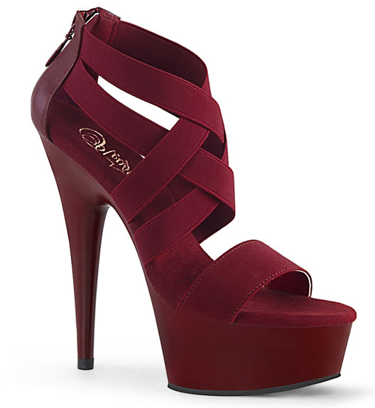 Туфли Pleaser бордовые DEL669/BYELS-PU/M Туфли Pleaser бордовые DEL669/BYELS-PU/M