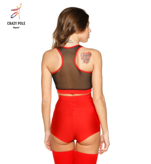 Топ красный Crazy Gauzy Color Star Топ красный Crazy Gauzy Color Star