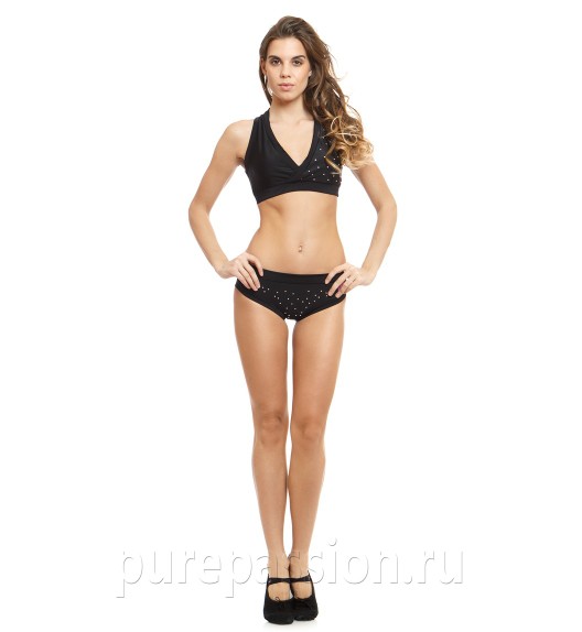 Топ черный Crazy Pole Sparkle Star Топ черный Crazy Pole Sparkle Star