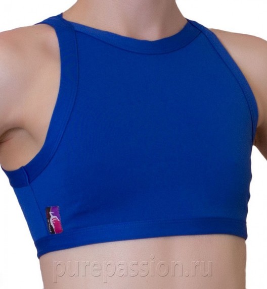 Топ синий High Neck Pole Fit Топ синий High Neck Pole Fit