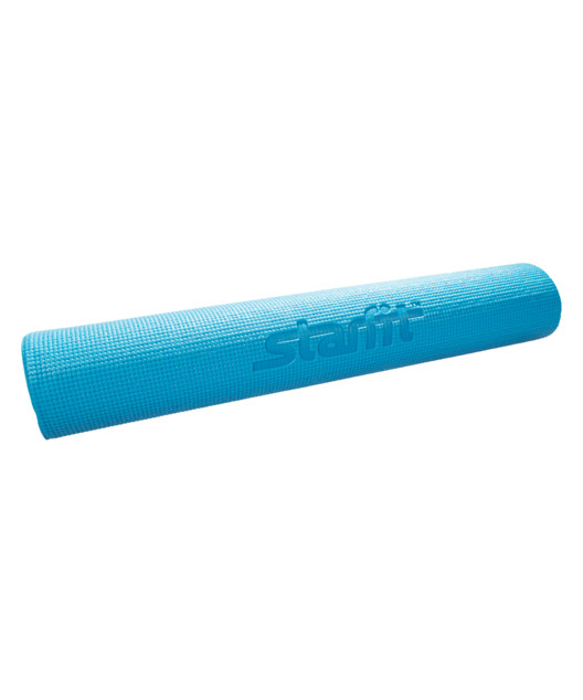 Коврик для йоги FM-102, PVC, 173x61x0,6 см, с рисунком, синий Коврик для йоги FM-102, PVC, 173x61x0,6 см, с рисунком, синий