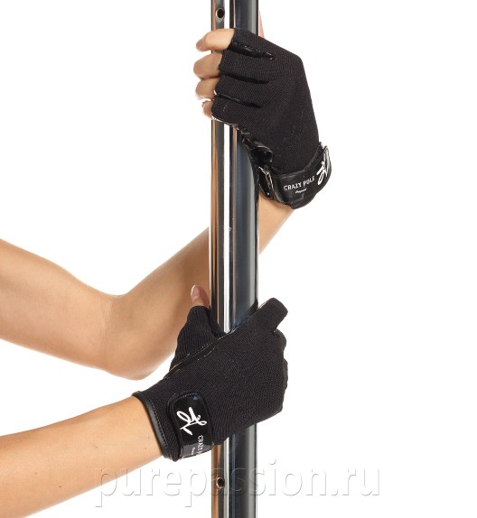 Перчатки лаковые черные Crazy Pole Перчатки лаковые черные Crazy Pole