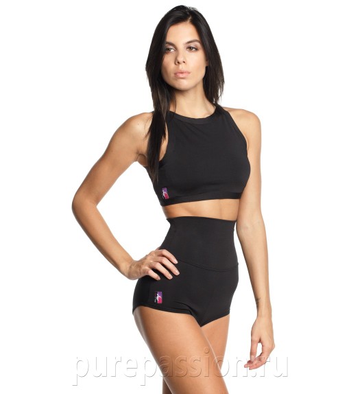 Топ черный High Neck Pole Fit Топ черный High Neck Pole Fit
