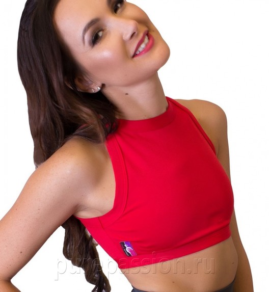 Топ красный High Neck Pole Fit Топ красный High Neck Pole Fit