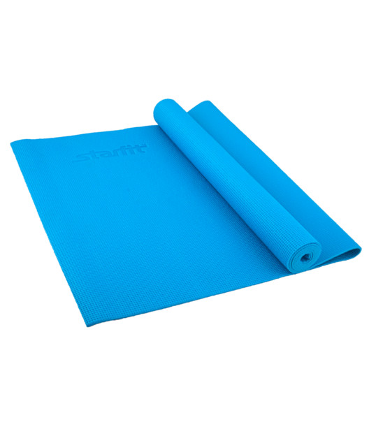 Коврик для йоги FM-101, PVC, 173x61x0,8 см, синий Коврик для йоги FM-101, PVC, 173x61x0,8 см, синий