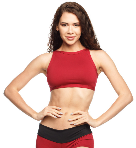 Топ бордо High Neck Pole Fit Топ бордо High Neck Pole Fit